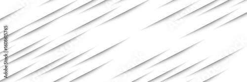 Paper sheet shadow effect. 3D line edge shape. Transparent realistic sheet dividers. Web banner vector drop soft shadows.