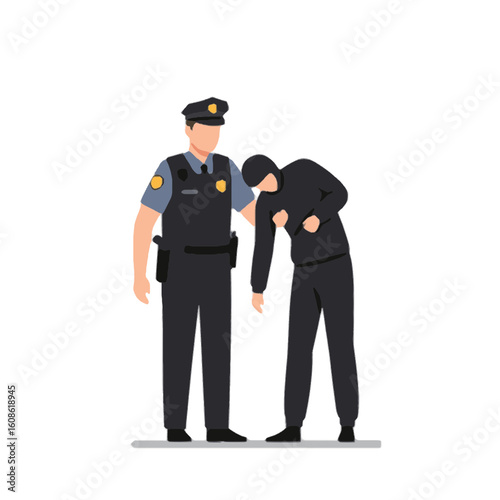 Vector illustration of police