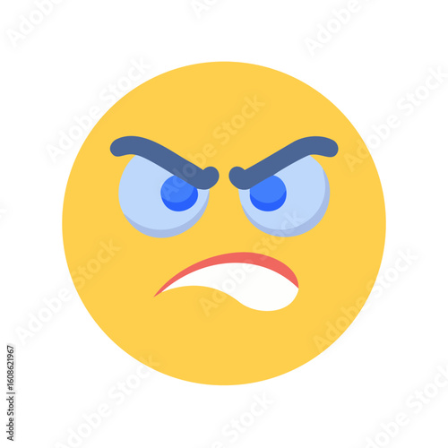 3D Enraged Face Emoji Icon