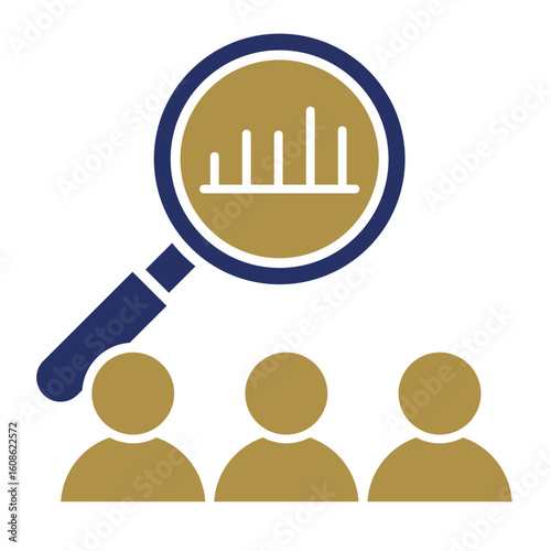Market Research  Icon Element For Design
