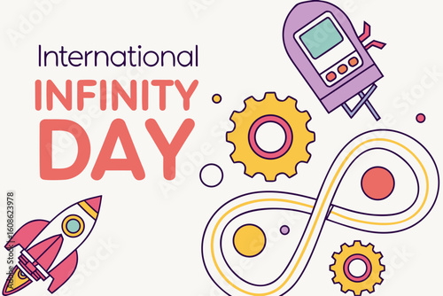INTERNATIONAL INFINITY DAY vector illustration
