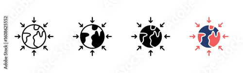 Impact icon sheet multiple style collection