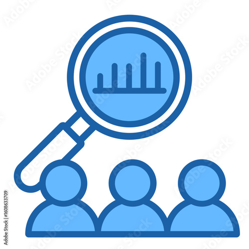 Market Research  Icon Element For Design
