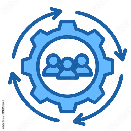 Organizational Change  Icon Element For Design
