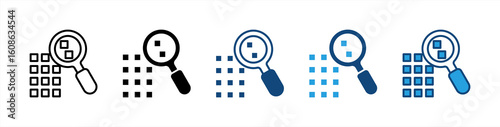 Sampling icon set multiple style collection