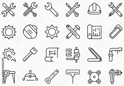 Mechanical tools and engineering equipment wrench spanner