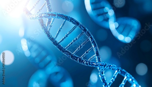 DNA helix graphic, scientific illustration