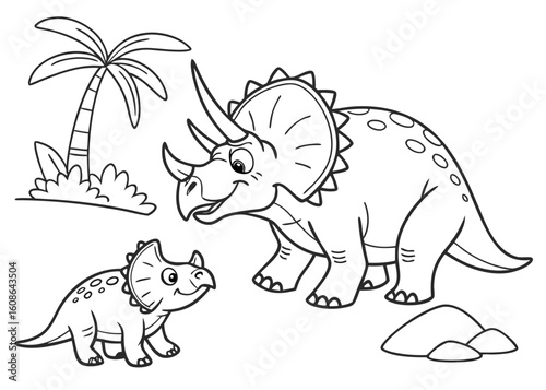 A cute cartoon illustration of a happy wild animal, perhaps an elephant or hippo, for a fun safari vector drawing