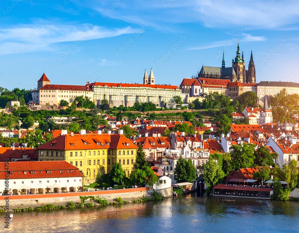 Obraz premium Panoramic view of Prague Castle