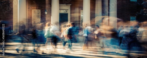 Wallpaper Mural Bustling campus scene (1) Torontodigital.ca