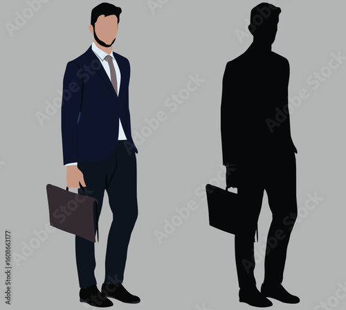 two man with briefcase 