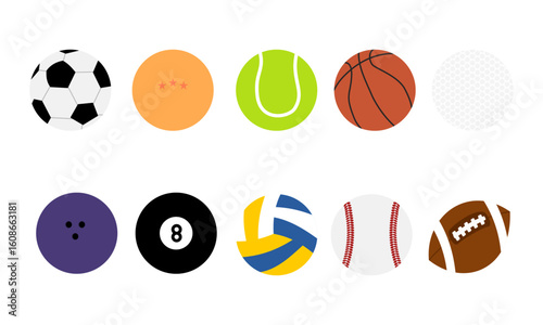 A set of vector ball elements suitable for decoration and presentations.	
