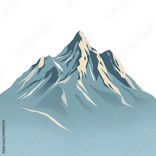 Illustration of a mountains isolated on transparent background