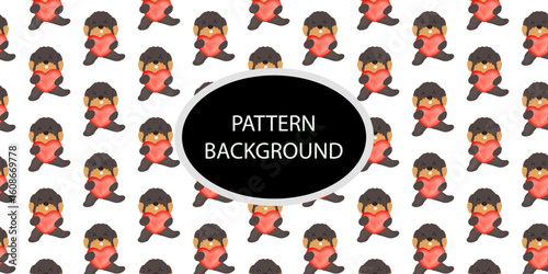 cute doodle dog pattern background. Baby dog new born pattern background design. fabric, textile. Trendy scandinavian vector background. Perfect for kids apparel,fabric, textile, nursery decoration