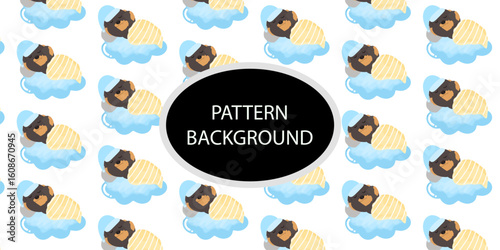 cute doodle dog pattern background. Baby dog new born pattern background design. fabric, textile. Trendy scandinavian vector background. Perfect for kids apparel,fabric, textile, nursery decoration