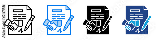 Salary Increase icon set multiple style collection