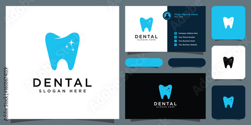 dental tooth logo vector design template