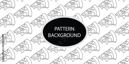 Handrawn fast food pattern background. Trendy scandinavian vector background. Perfect for kids apparel,fabric, textile, nursery, decoration wrapping paper