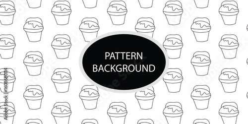 Handrawn fast food pattern background. Trendy scandinavian vector background. Perfect for kids apparel,fabric, textile, nursery, decoration wrapping paper