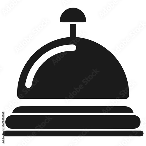 hotel reception bell silhouette