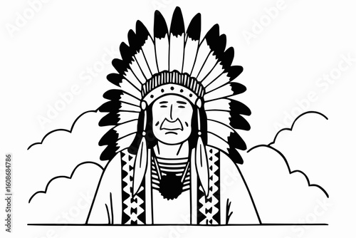 Indian chief portrait