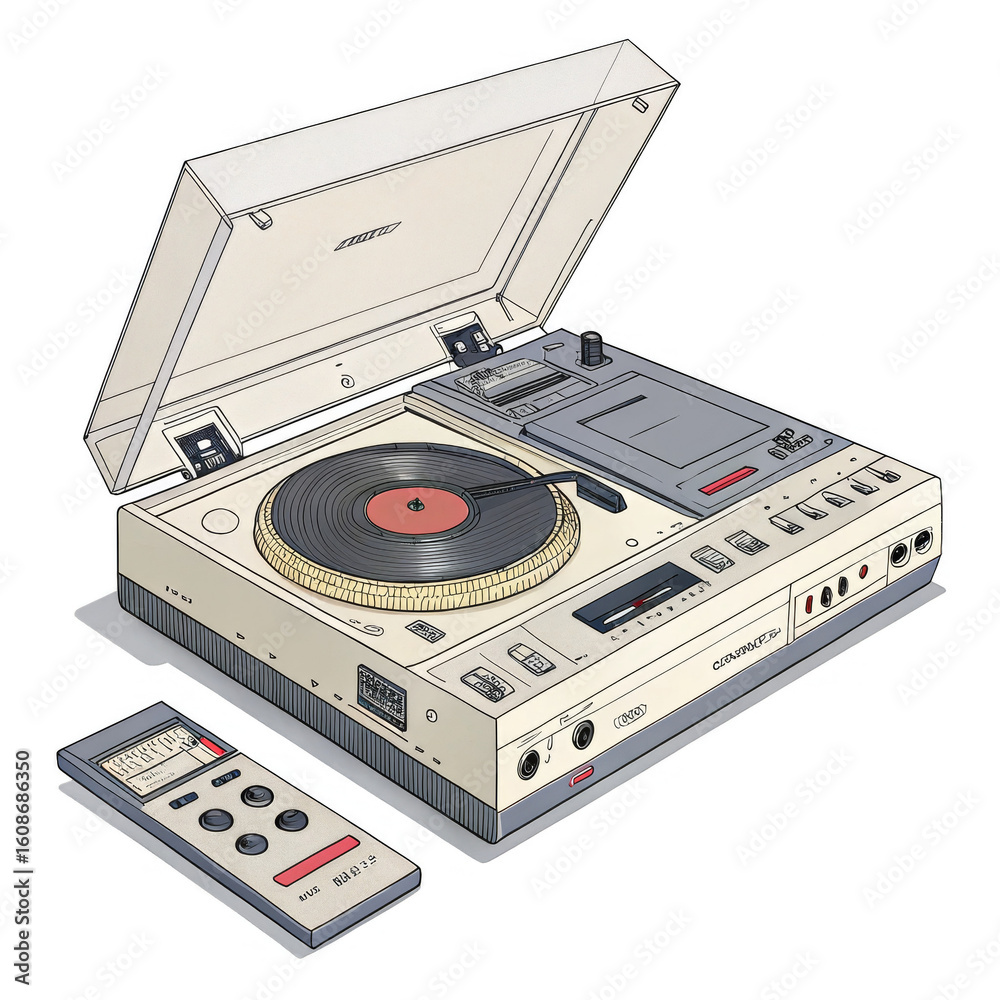 Obraz premium laserdisc-player on a isolated transparent background