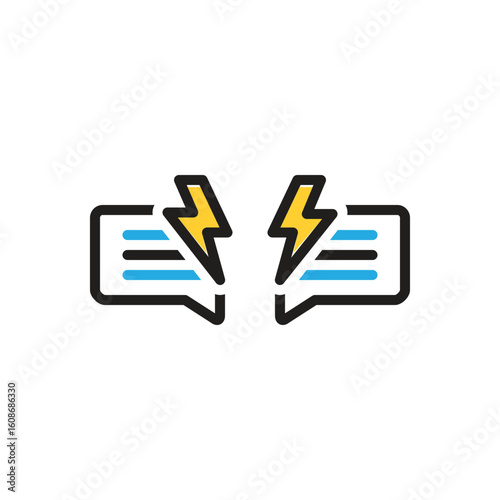 Multi color icon for dispute