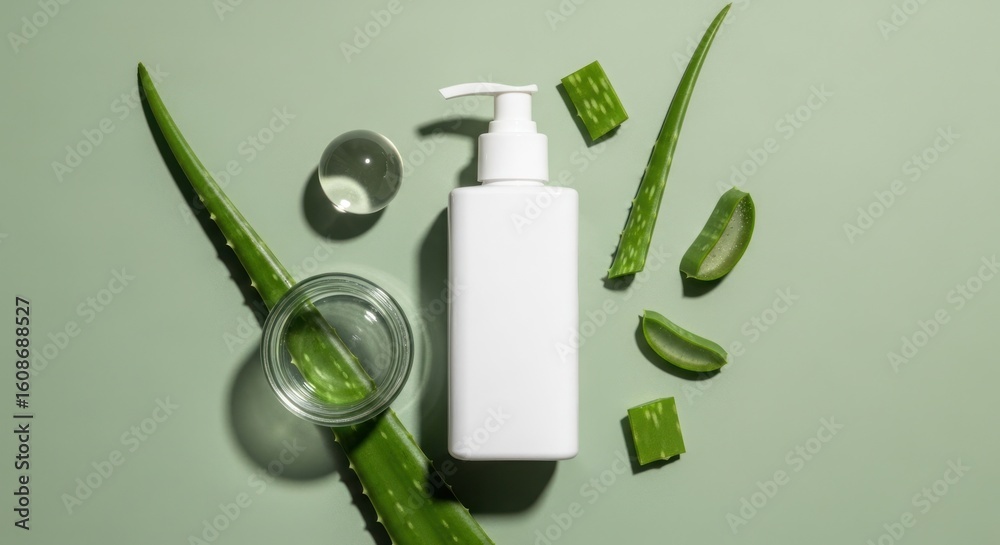 custom made wallpaper toronto digitalAloe vera skincare product mockup for natural beauty and healthy lifestyle