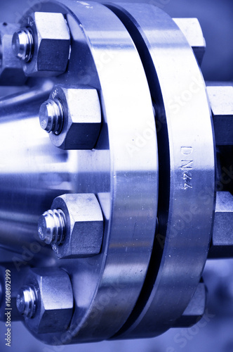The flanged connection of pipeline