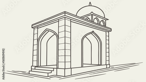 taj mahal vector