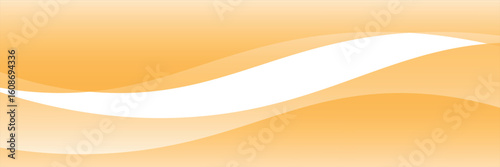 Vector orange line background curve element with white space for text and message design, overlapping layers, vector