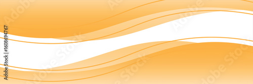 Vector orange line background curve element with white space for text and message design, overlapping layers, vector