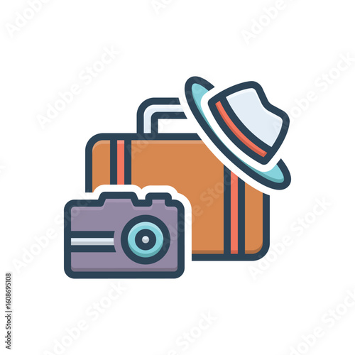Color illustration icon for holiday