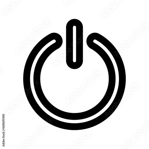 Power Button Icon Vector From Web Design Set