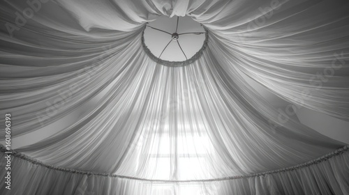 Draped Fabric Ceiling Interior Design