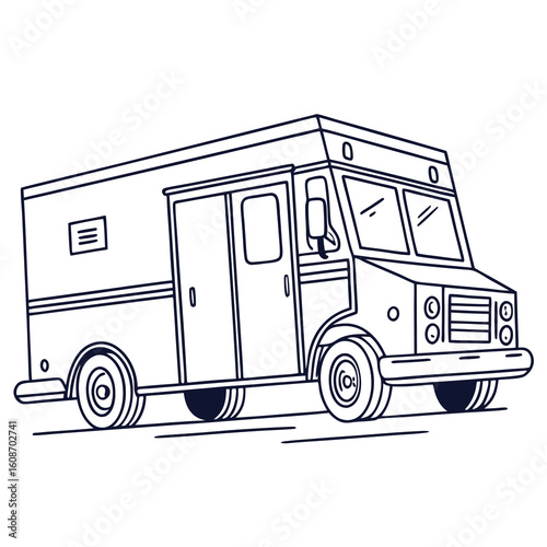 vector illustration of a truck
