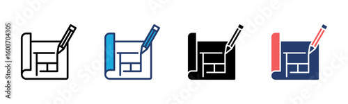 Prototype icon sheet multiple style collection