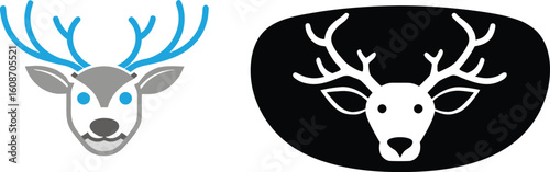 Vector illustration of a dear head 