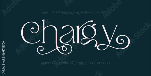 Wallpaper Mural Chargy Modern minimal abstract alphabet fonts. Typography technology, electronic, movie, digital, music, future, logo creative font. Torontodigital.ca