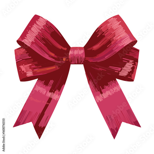Deep Burgundy Red Bow for Presents
