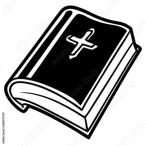 Sacred Scripture Minimal Vector Illustration