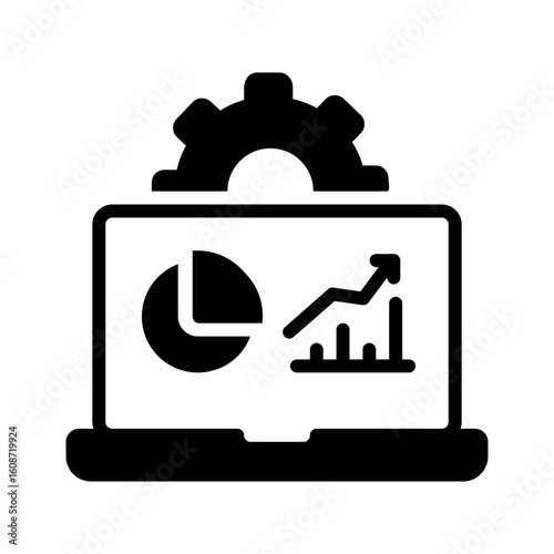 Vector solid black icon for Dashboard