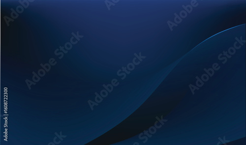 Blue abstract curve and wave illustration background