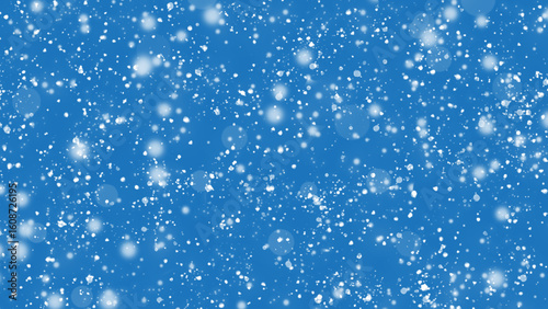 Snow Falling Overlay, Abstract Winter Snowflake Effect on Transparent Background for Christmas and Holiday Design 