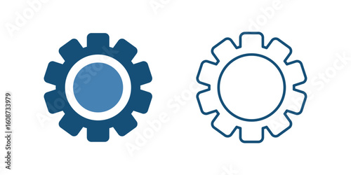 Setting Gear Icon Vector Illustration
