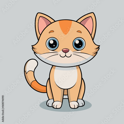 Cat vector icon. Cat silhouette symbol. House animals symbol logo illustration. vector graphics