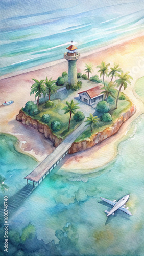 lighthouse on the beach