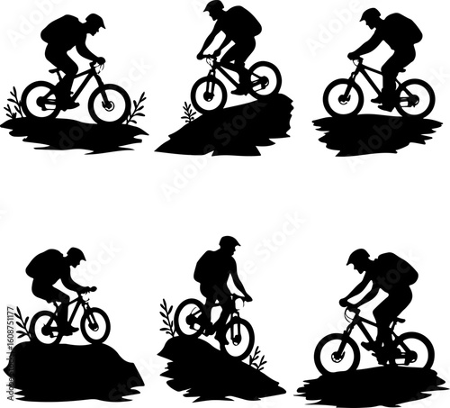 Mountain Bike Adventure vector bundle   outdoor sports