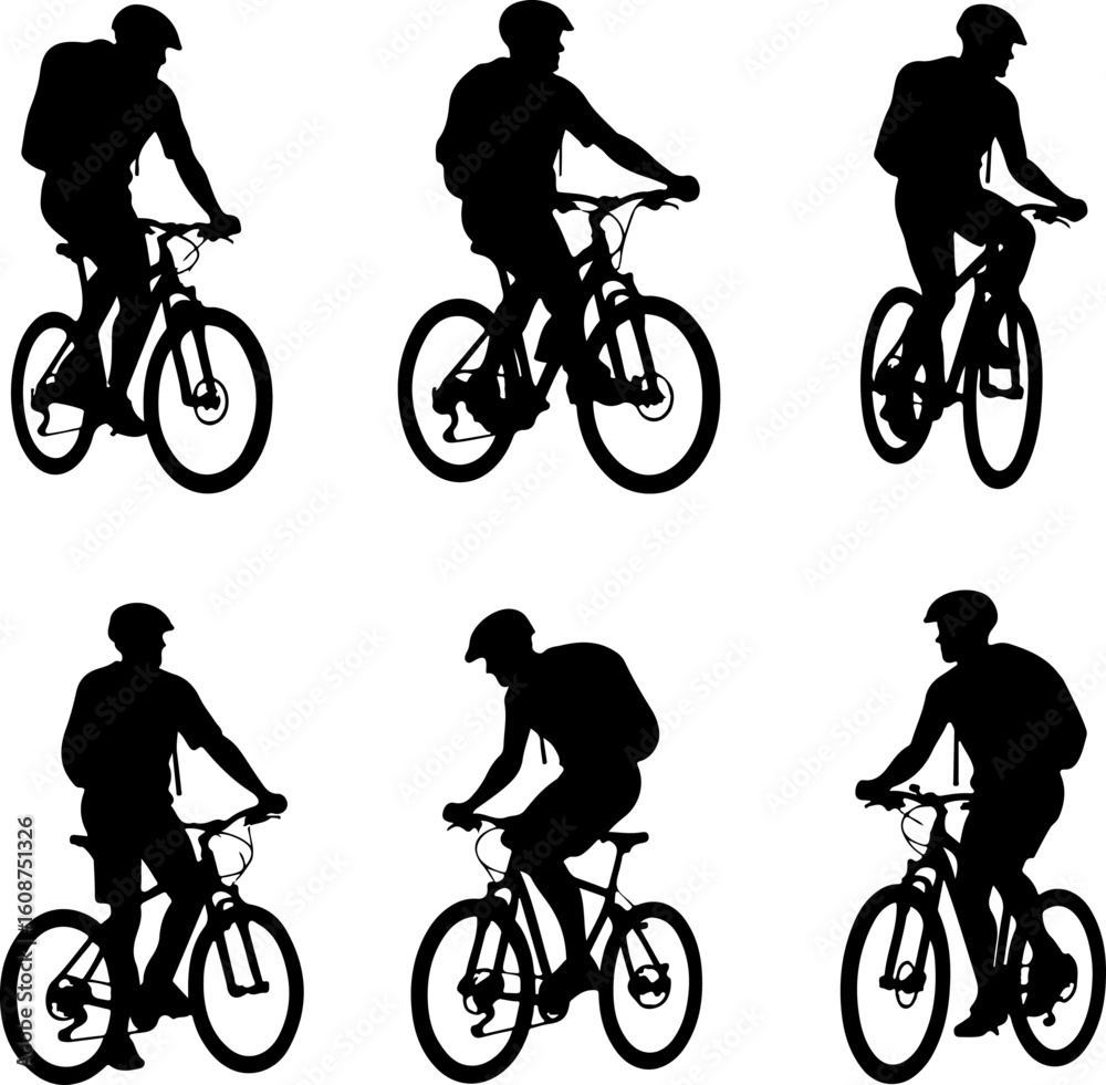 Fototapeta premium mountain man biking, mountain biker, cyclist, cycling,