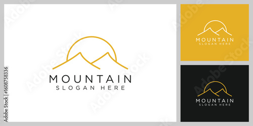mountain logo vector design template